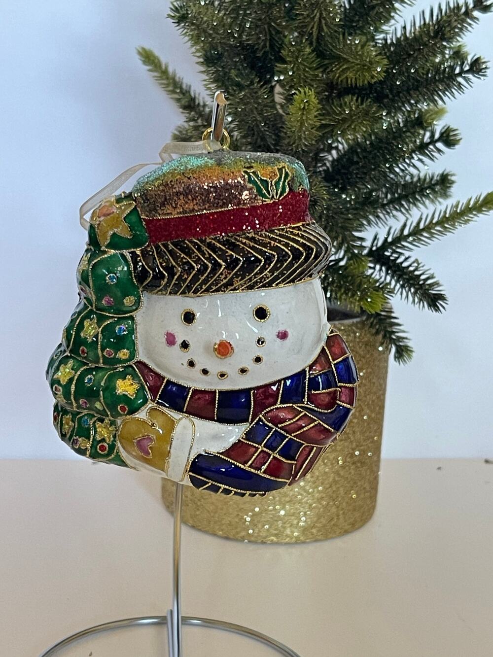 Unique Snowman Christmas Ornament